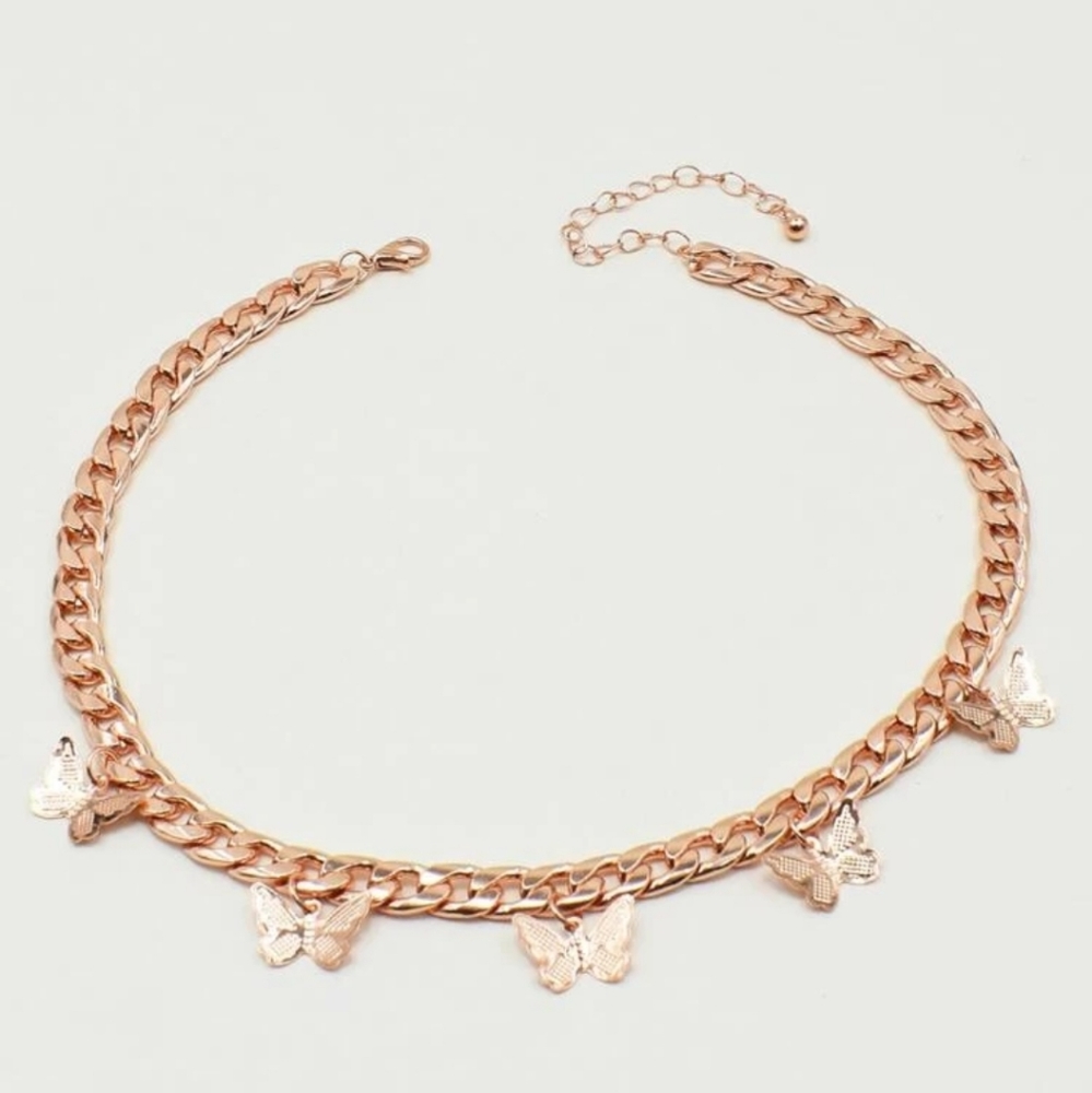 ROSE GOLD BUTTERFLY NECKLACE